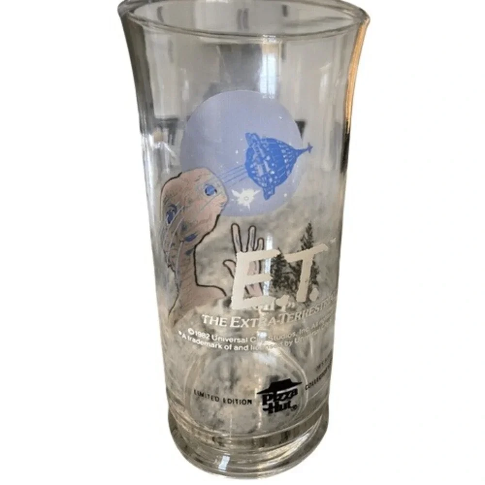 Vintage 1982 ET The Extra Terrestrial Pizza Hut‎ Collector Series Glass Tumbler